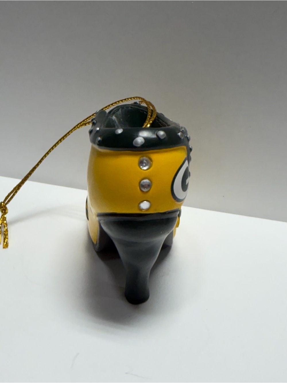 2011 Bradford Exchange Green Bay Packers “Triple Threat” Stiletto Shoe Ornament - Picture 4 of 8